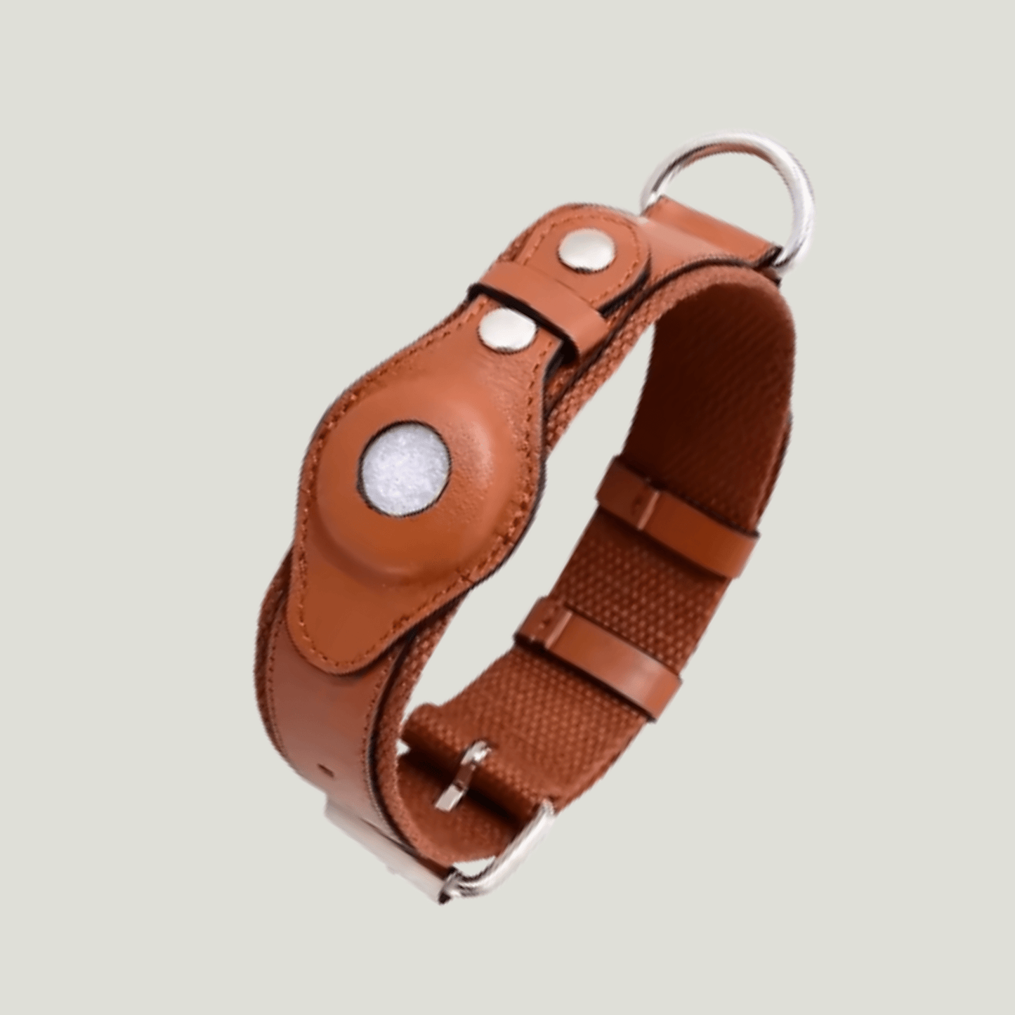 Barklyne Leather Airtag Collar - Barklyne