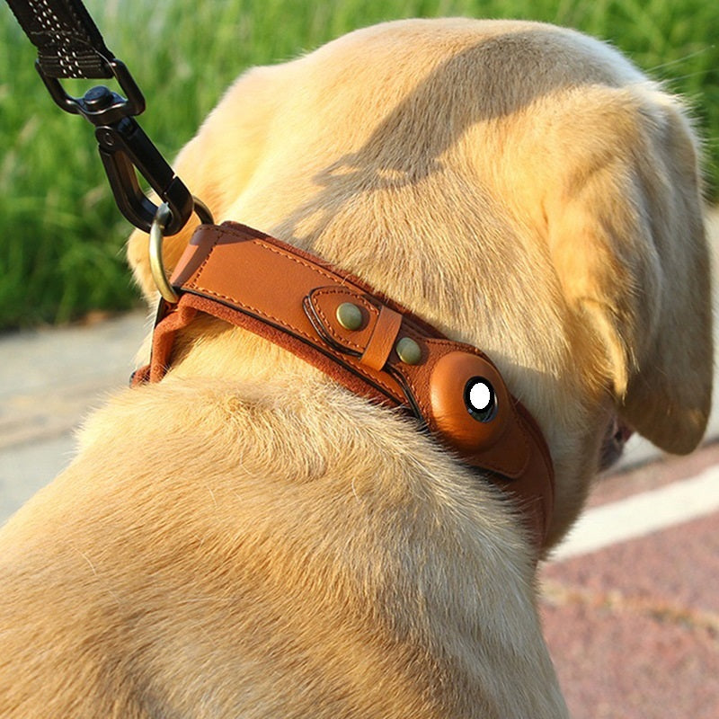 Leather AirTag Collar